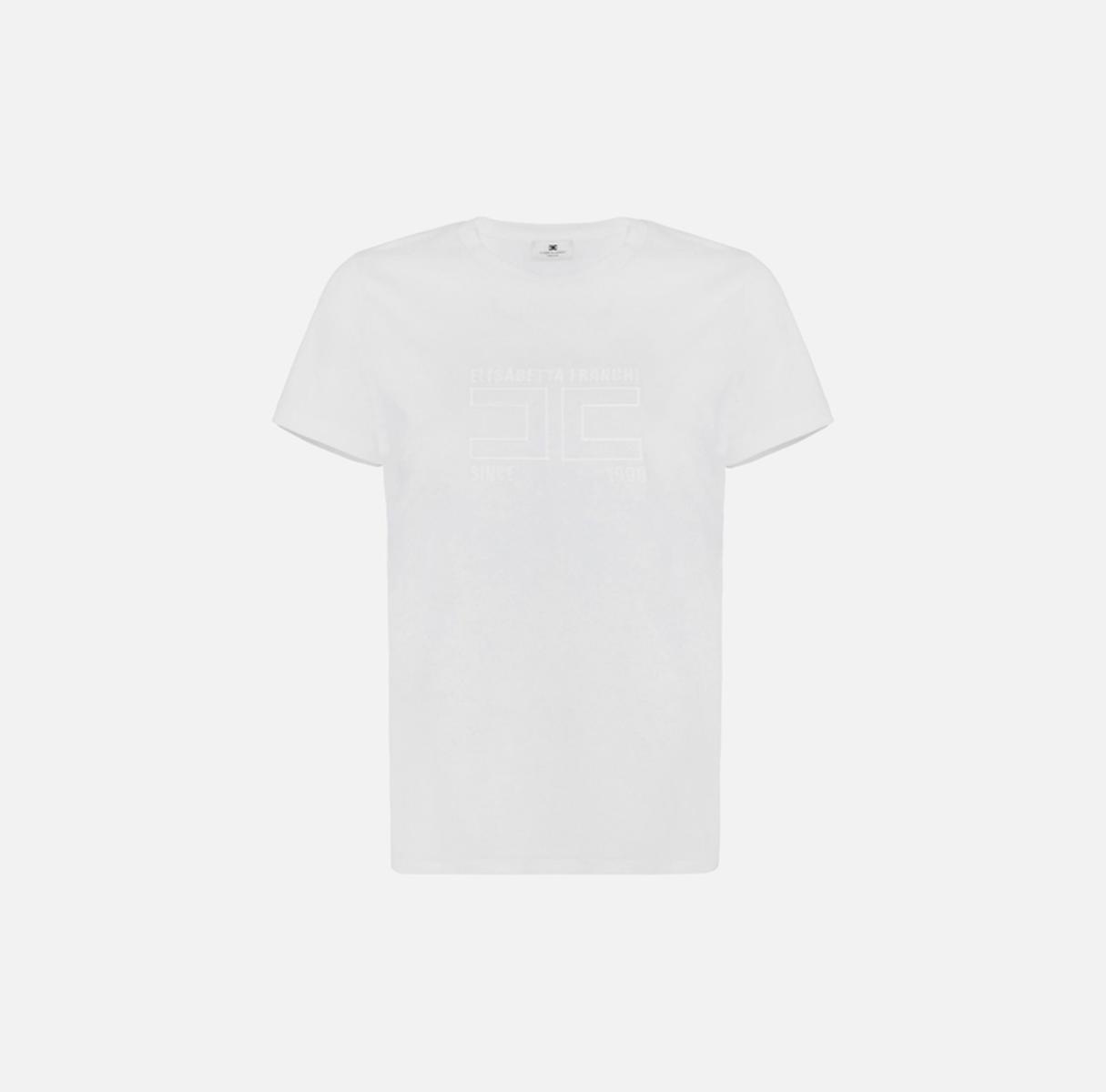 Elisabetta Franchi T-shirt Gesso MA71G61E2
