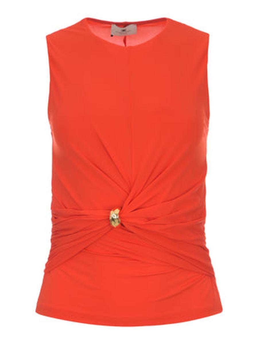 Elisabetta Franchi Top Avorio TO03761E2