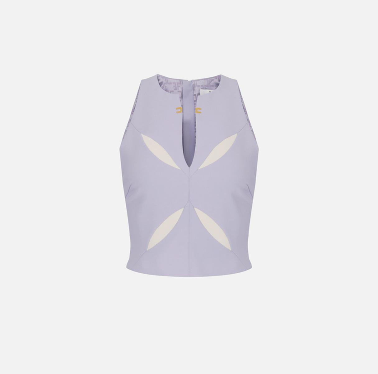 Elisabetta Franchi Top Nero/burro TO04761E2