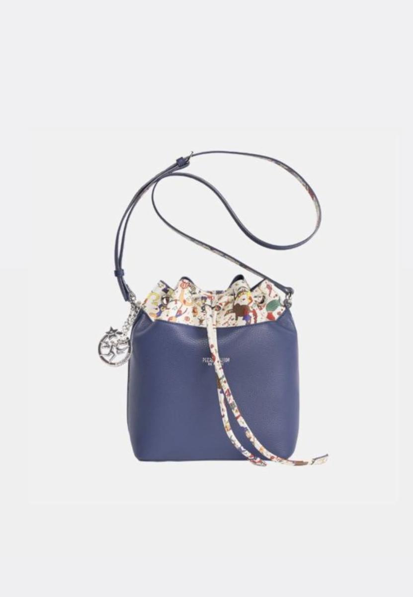 Piero Guidi Borsa A Secchiello Blu Con Tracolla