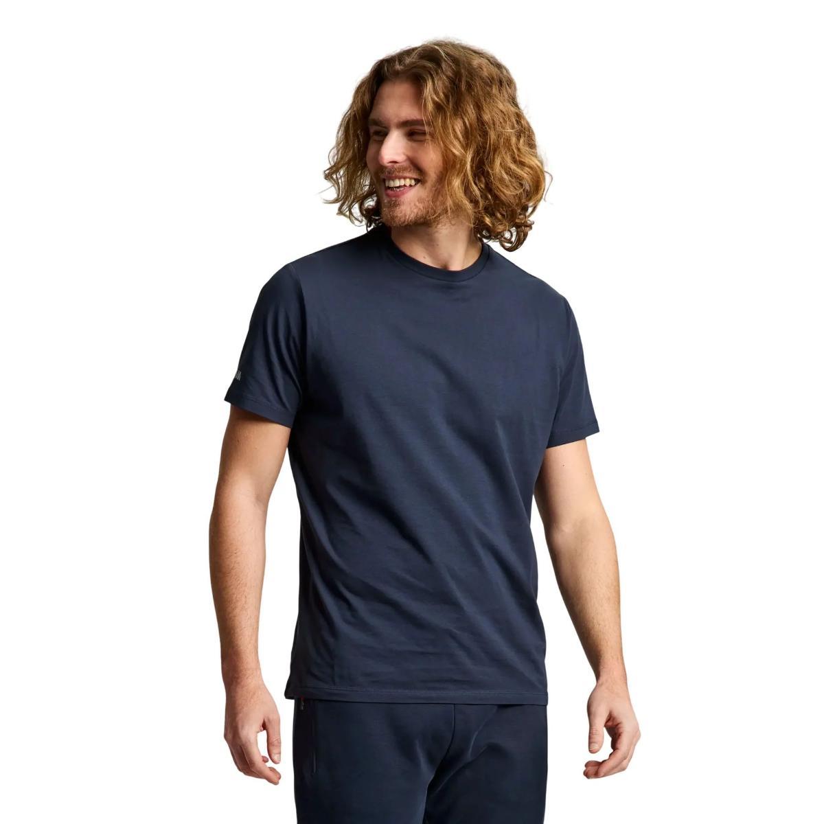T-shirt Uomo Deck Blu in cotone