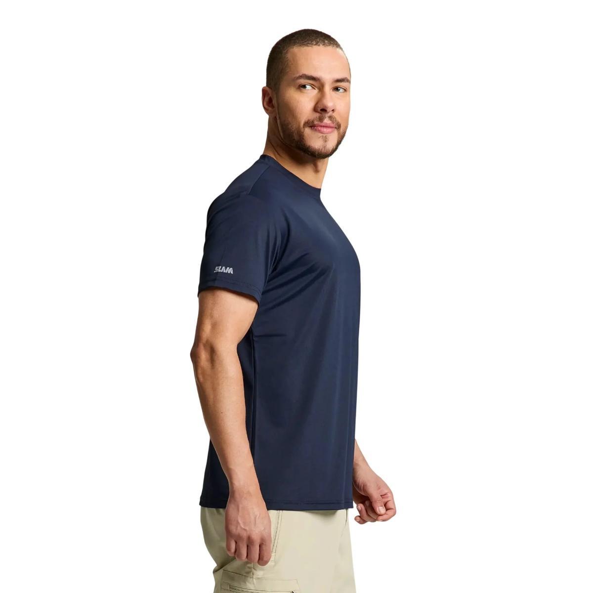 T-shirt Uomo Tech Piquet Blu