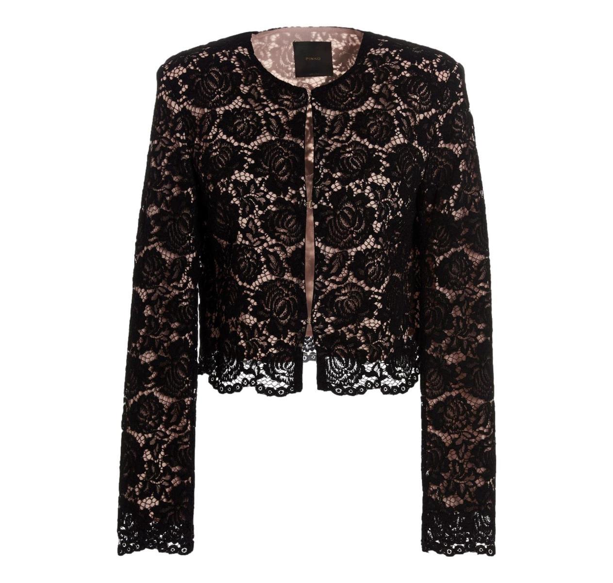 PINKO Giacca Donna in pizzo Quilmes Spencer Colore Nero
