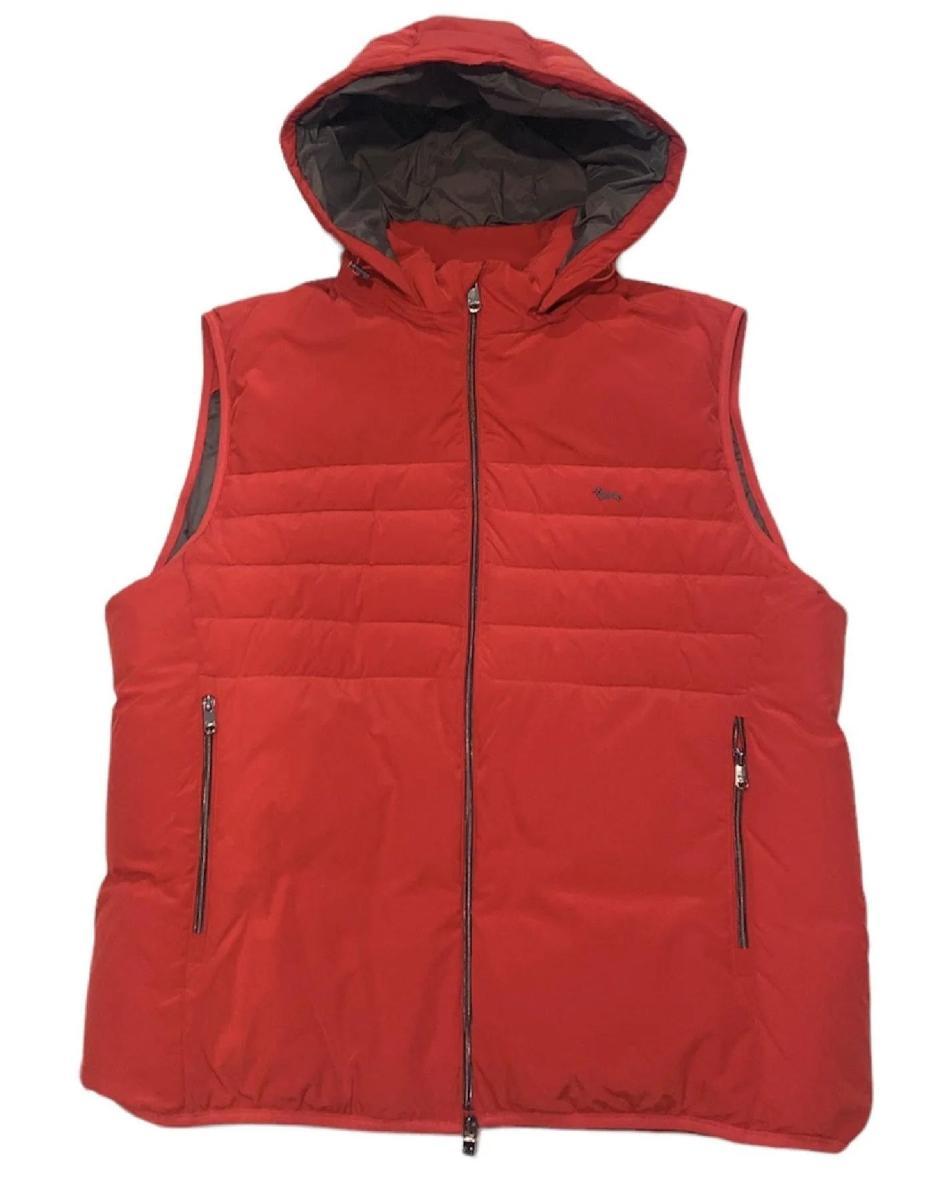 Harmont&blaine Gilet Rosso Con Cappuccio Da Uomo