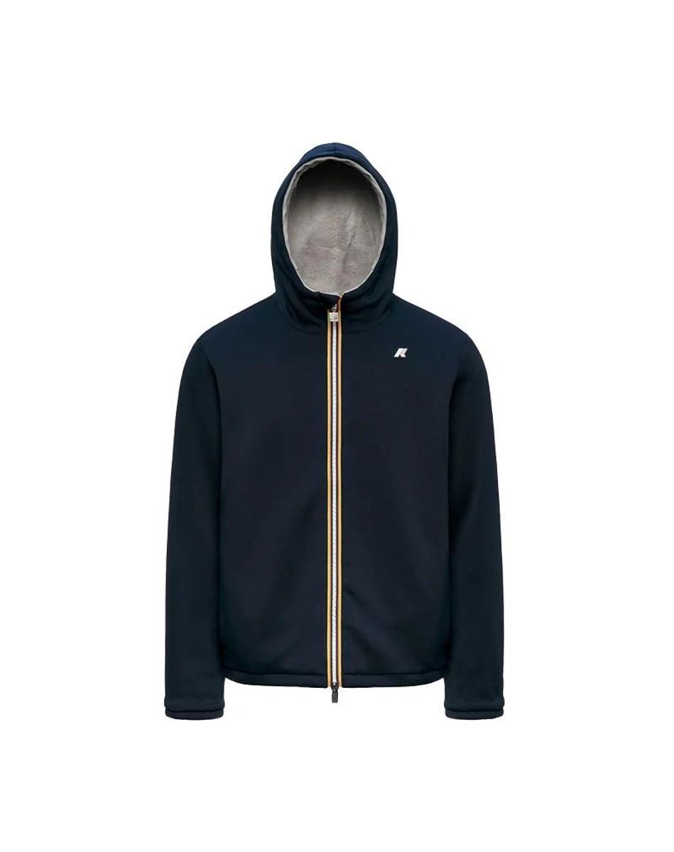 FELPA REVERSIBILE DA UOMO - BLUE/GREY