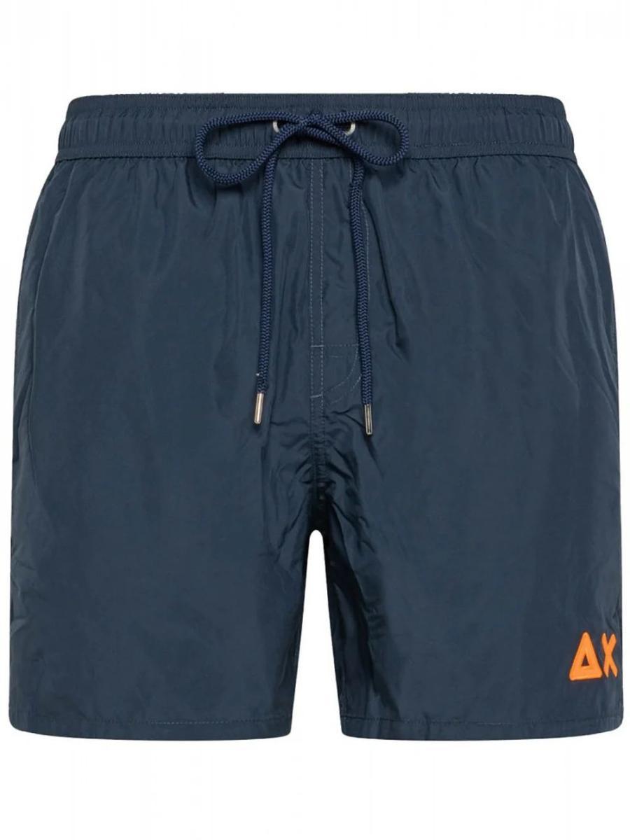 SUN68 Swim Pant with Logo Fluo Taglia L