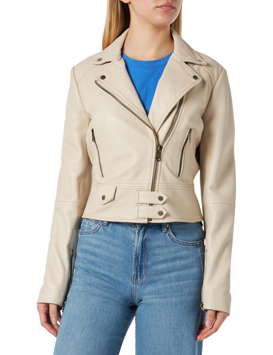 Pinko Sensibile Chiodo Nappa Giubbino Donna