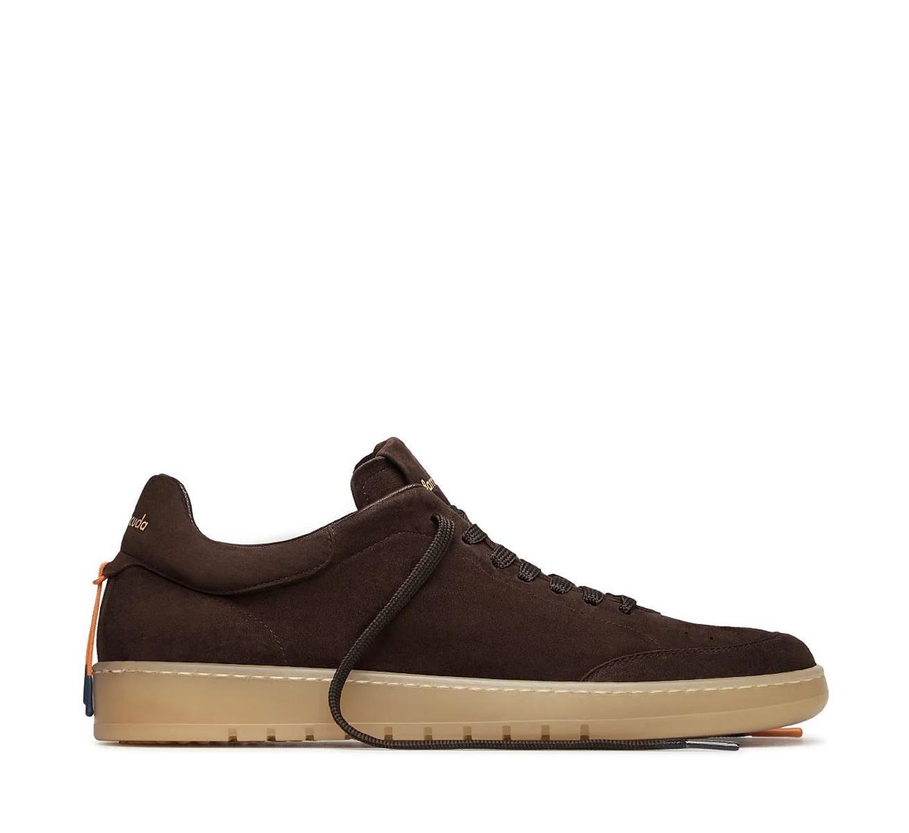 Sneaker Barracuda in camoscio marrone BU3355