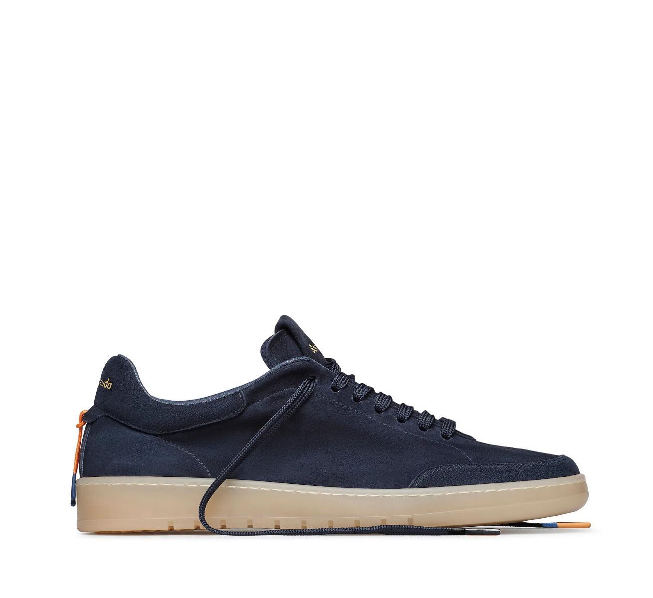 Sneaker Barracuda in camoscio navy BU3355