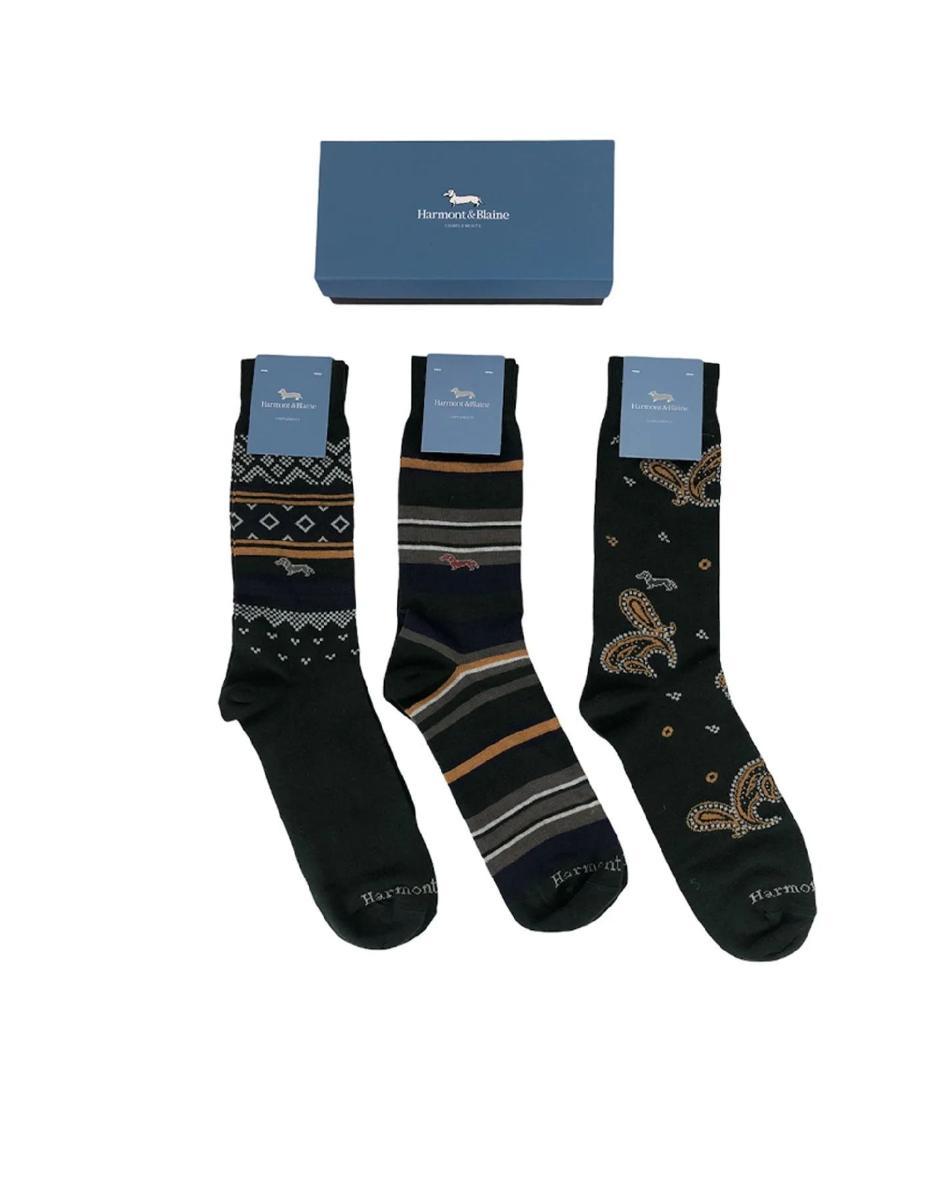 Harmont&blaine Confezione Da Tre Calze Da Uomo Multicolor