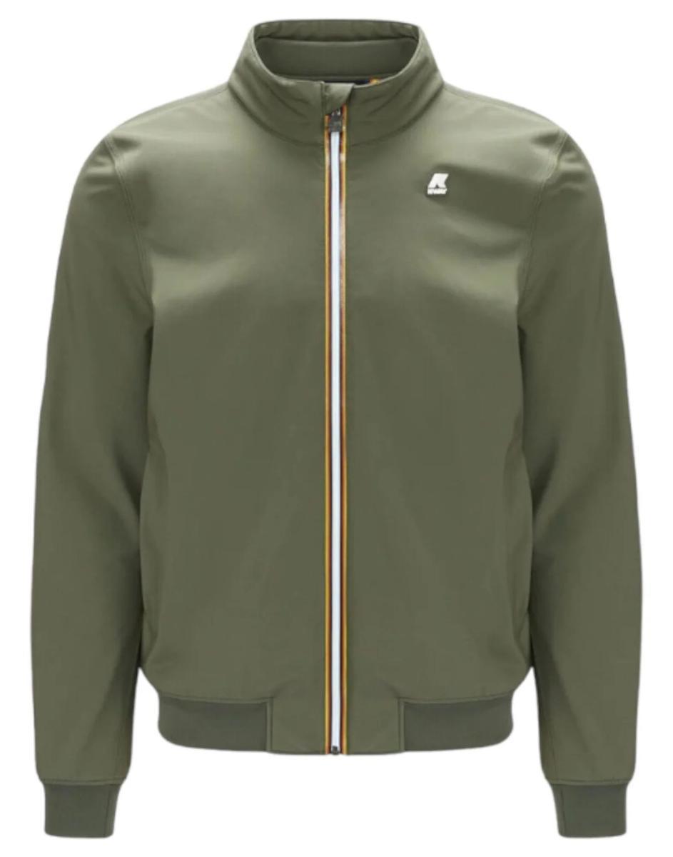 K-way Giubbotto Arsene Bonded Verde Da Uomo