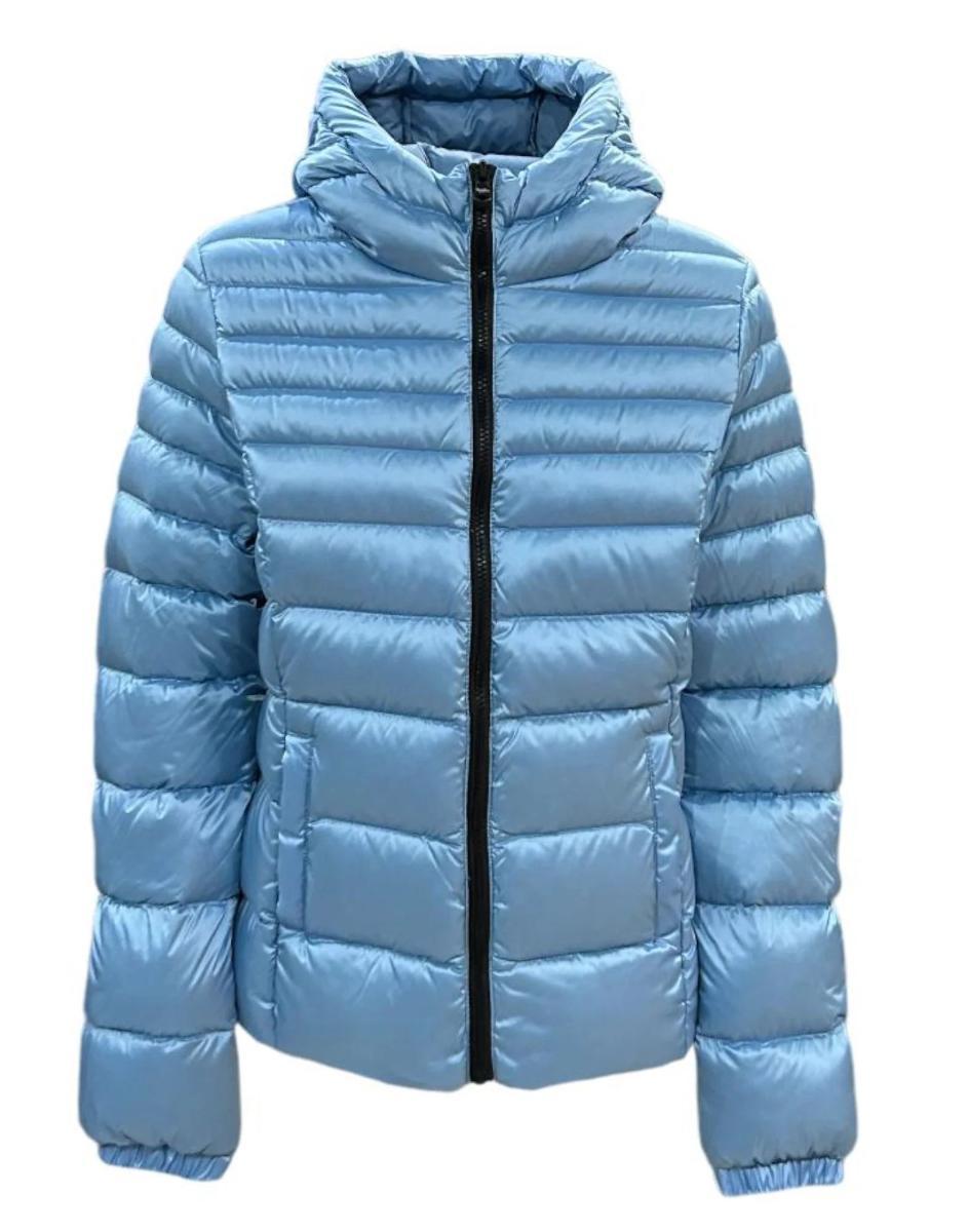 Refrigiwear Mead Jacket Giubbotto Azzurro Da Donna Con Cappuccio