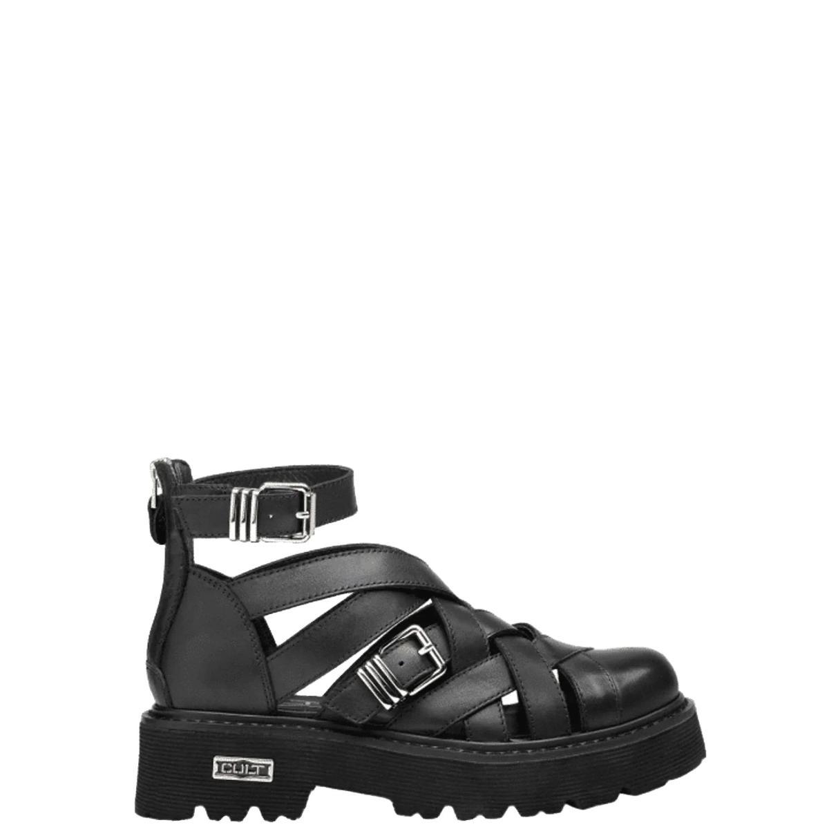 CULT Sandalo Donna SLASH 4694 in Pelle Nero