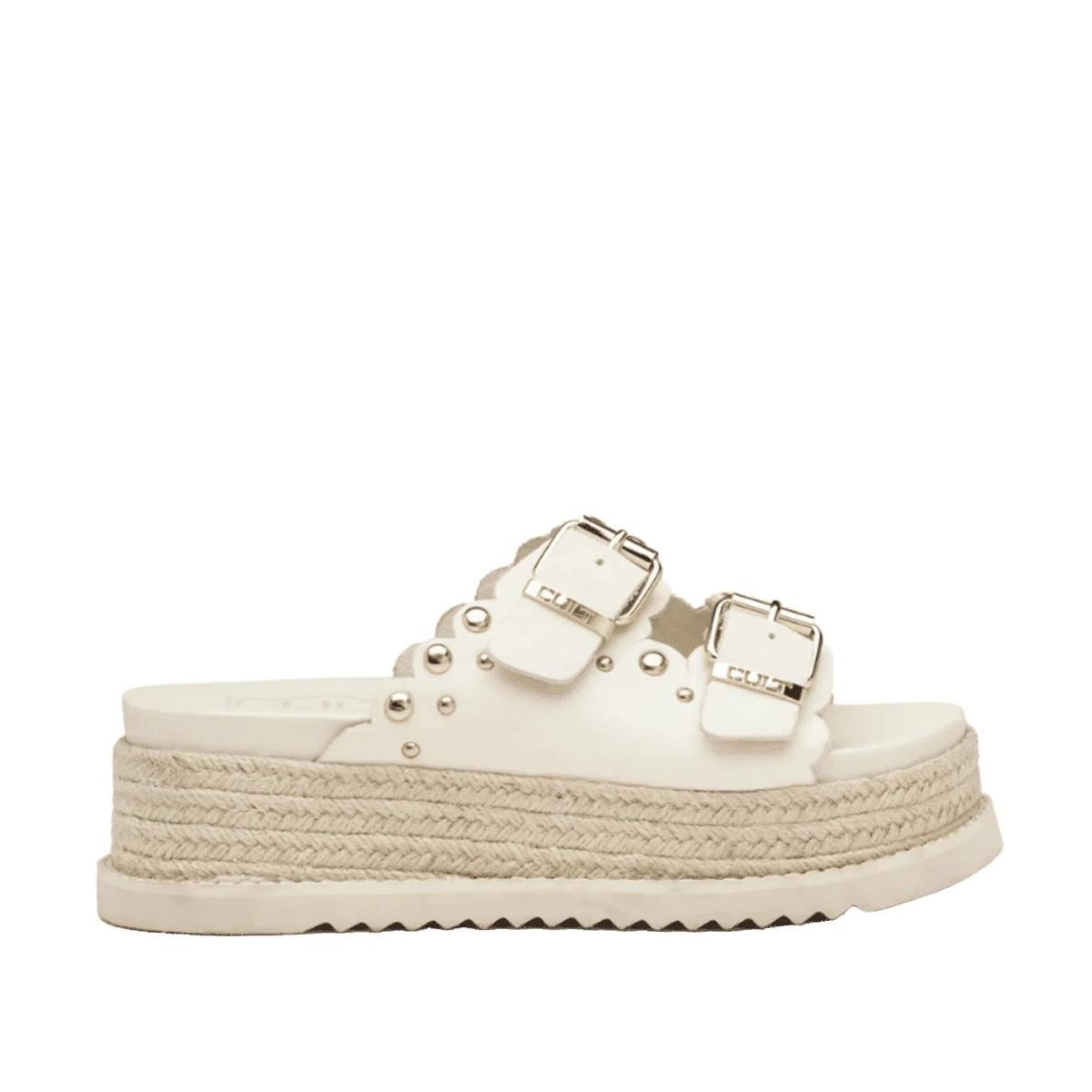 CULT Sandali in Pelle Off White