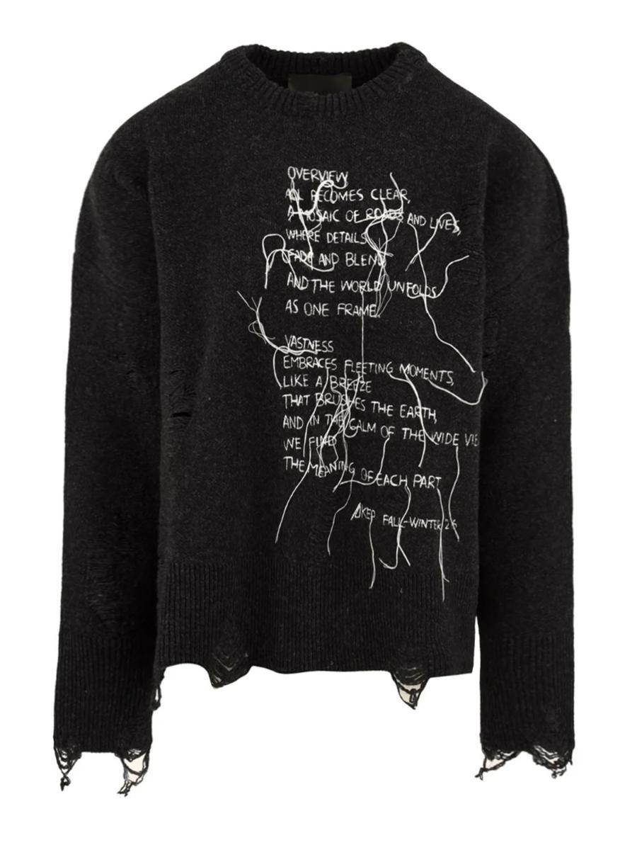 Maglione Dora poem AKEP Donna - Dark Steel