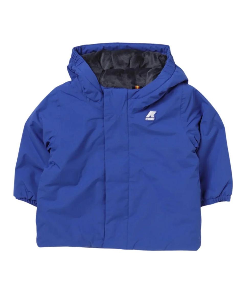 K-way Giubbotto Blu Da Bimbo