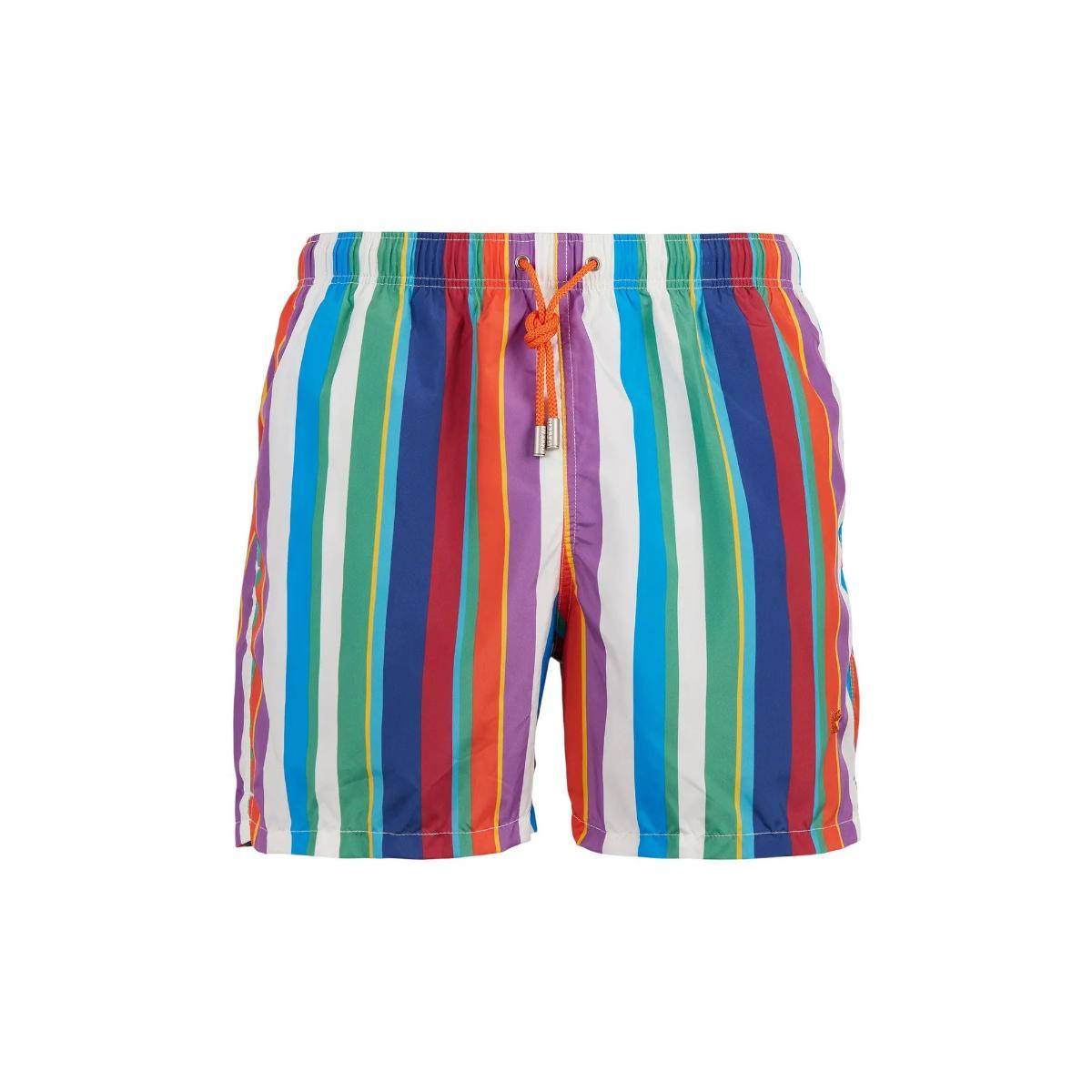 Boxer mare Uomo a righe verticali colorate