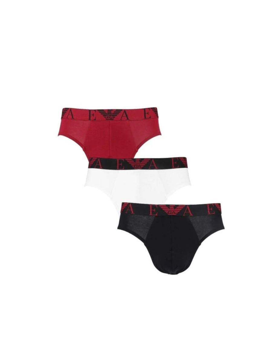 Emporio Armani Core Logoband 3-Pack Brief Briefs Uomo (Pacco da 1)