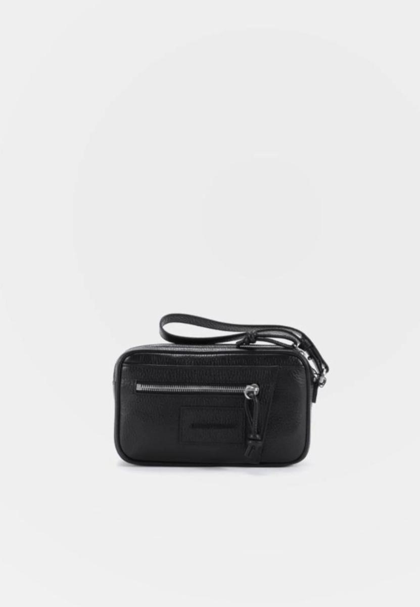 Emporio Armani Beauty case in pelle martellata | 5BEUBEM000955AF13396 UC001 NERO