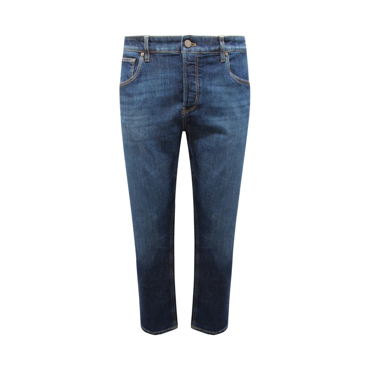 Q1518 JEANS UOMO PT TORINO REGGAE TAPERED FIT MAN TROUSERS