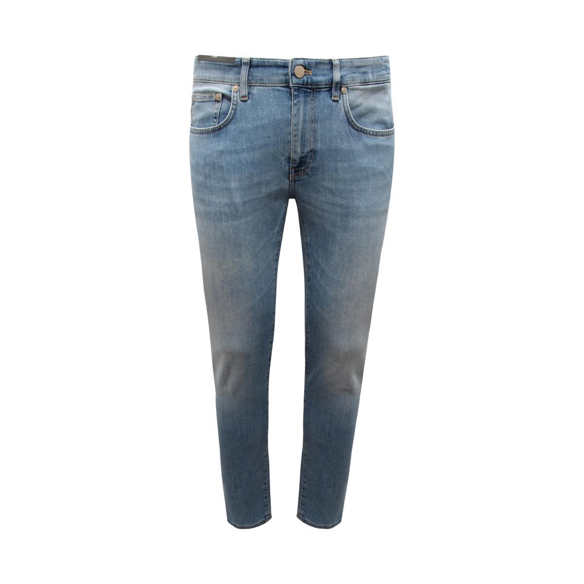 Q1499 JEANS UOMO PT TORINO SWING SLIM FIT MAN TROUSERS