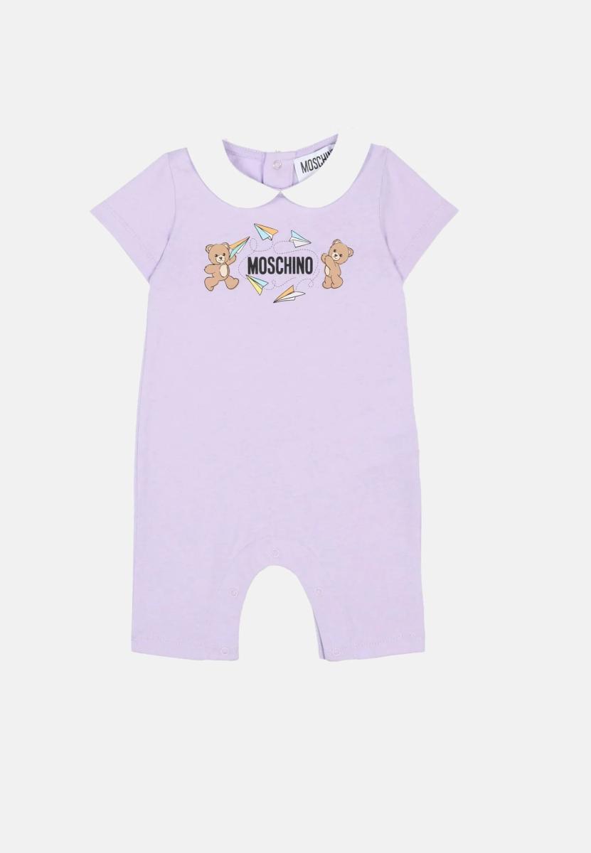 Moschino Tutina Con Logo Lettering E Teddy Bear