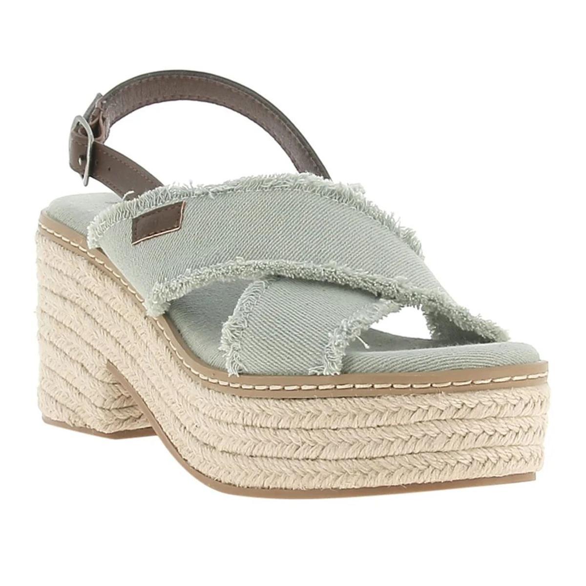 REFRESH - Sandalo con fibbia da donna, colore: blu, taglia: 37