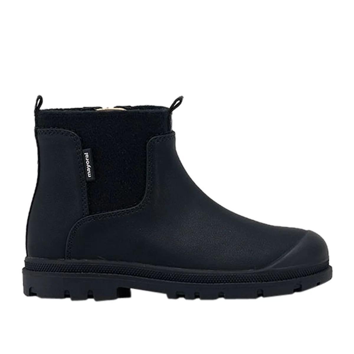 Mayoral Stivaletti Invernali Bambino Chelsea Neri con Cerniera, Suola Antiscivolo, Stile Casual