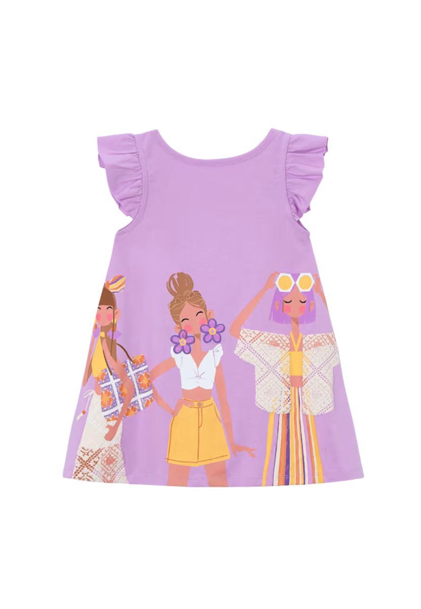 Mayoral Vestito Punto per Bambine e Ragazze Lilac