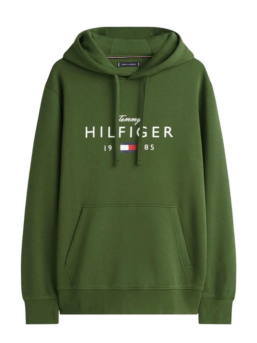 Tommy Hilfiger Brand Love Big Hilfiger Hoodie Mw0mw41427 Felpa con Cappuccio Unisex - Adulto