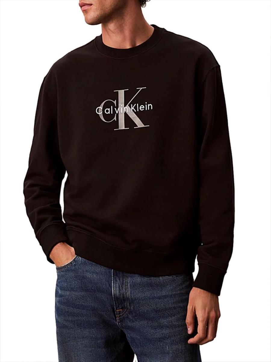 Calvin Klein LS EU 350terry Monologo CN Swtshlv04rd242g Felpe Uomo (Pacco da 1)