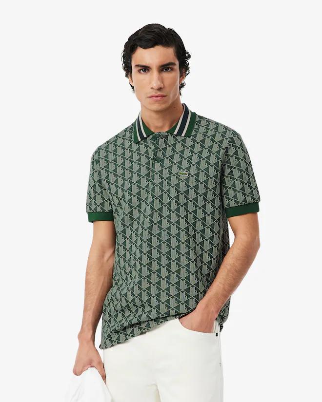 Lacoste polo monogram uomo