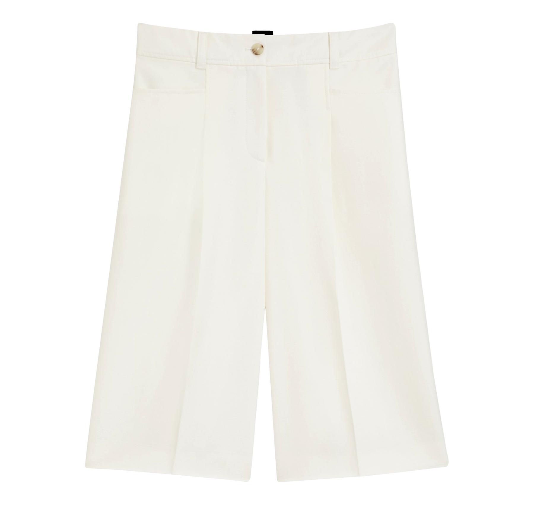 BOSS Bermuda Donna In Cotone E Lino Elegante C Talarina1 50559835 Colore Bianco
